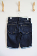 NEW St. John's Bay Mid Rise Dark Wash Bermuda Shorts | 2