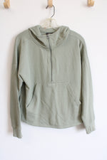 Charles River Green Half Zip Hoodie | M