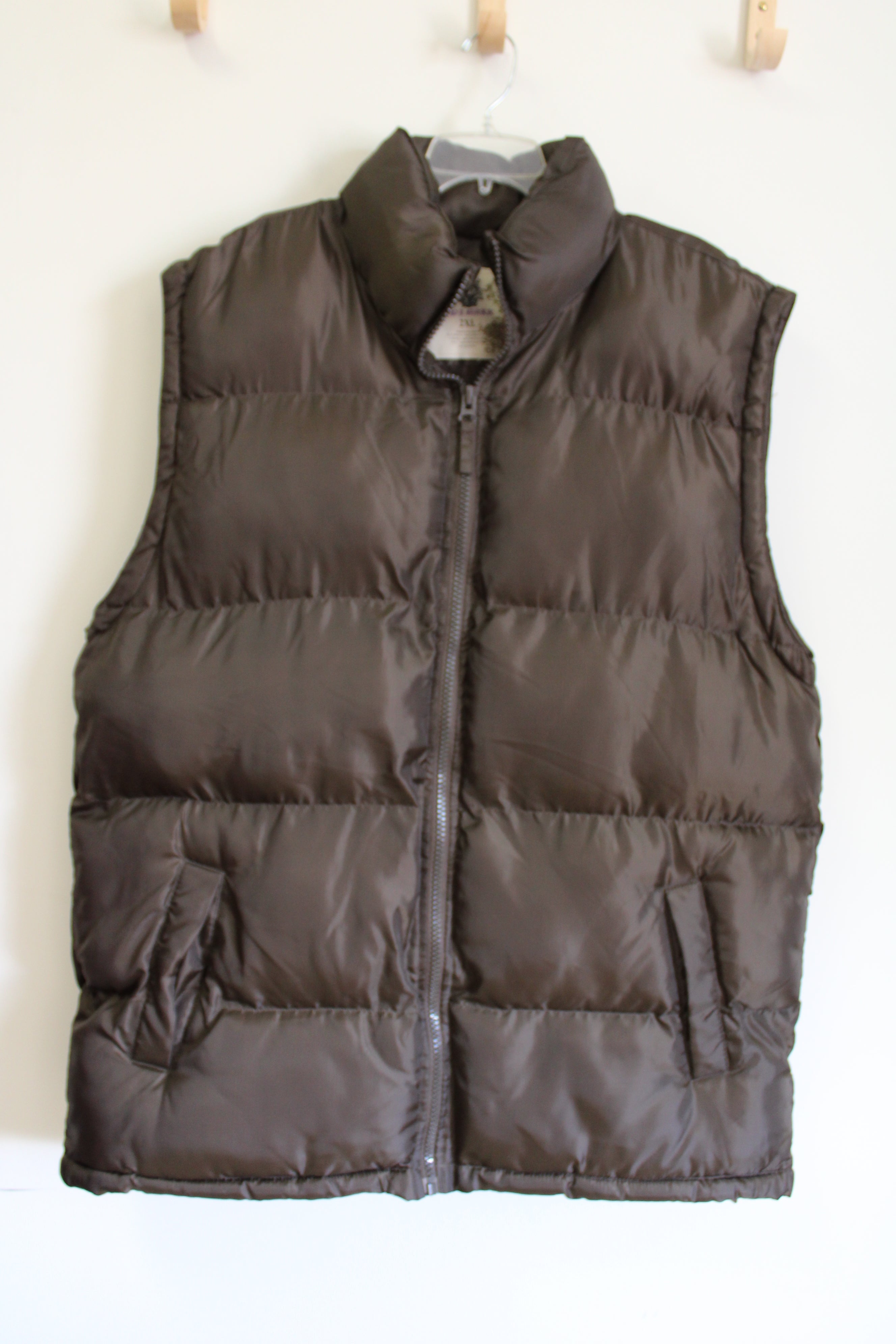PJ Mark Brown Puffer Vest | 2XL