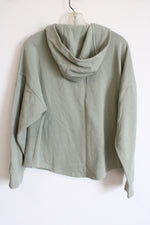 Charles River Green Half Zip Hoodie | M