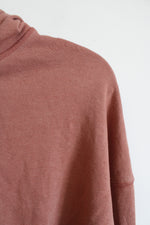 Aeropostale Terracotta Cropped Full Zip Hoodie | S