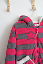 TTC Gray and Pick Fluffy Jacket | XXL (18-20)