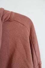 Aeropostale Terracotta Cropped Full Zip Hoodie | S
