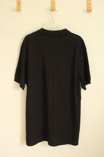 NEW Chaps Black Short Sleeve Polo Shirt | Size L
