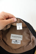 JJ Hat Center Jonathan Richard Black Corduroy Cap | S