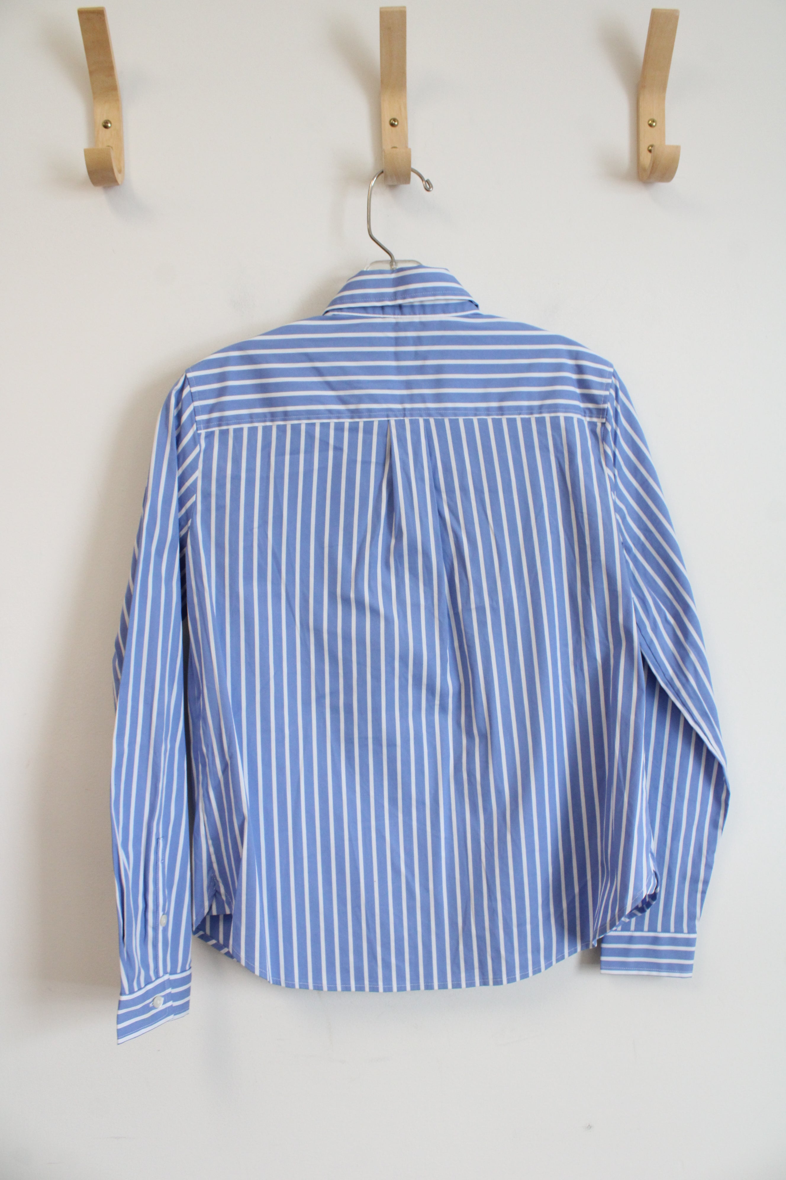 Banana Republic Blue & White Striped Button Down Top | XS