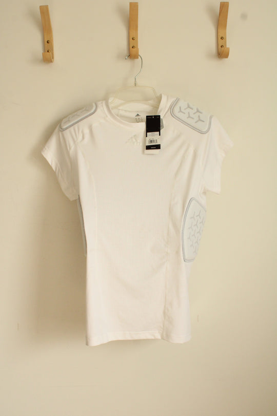 NEW Adidas White Skin Force Padded Compression Shirt | Size L