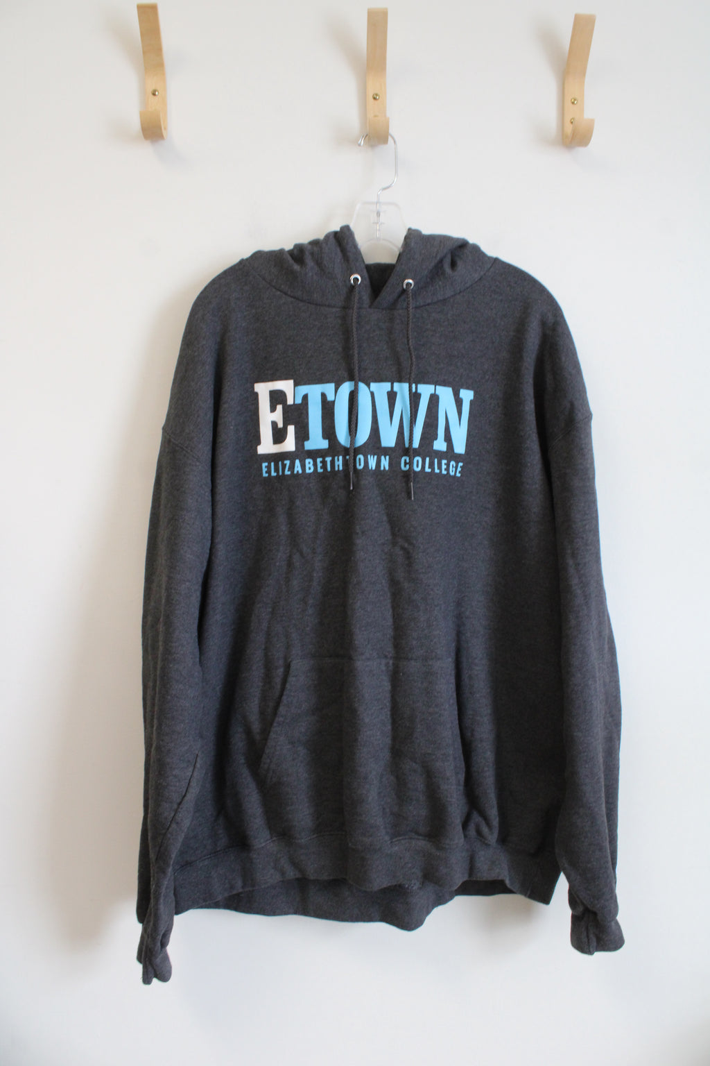 Champion Gray Elizabethtown College Hoodie | 2XL