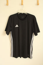 Adidas Black and White Logo Shirt | Size L