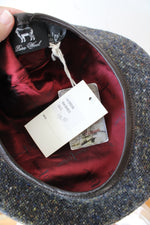 NEW JJ HatAlfonso D'Este Blue Speckled Wool Beret Cap