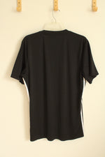 Adidas Black and White Logo Shirt | Size L