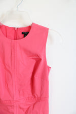 Ann Taylor Hot Pink Side Zip Sheath Dress | 0P