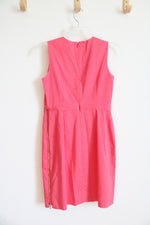Ann Taylor Hot Pink Side Zip Sheath Dress | 0P