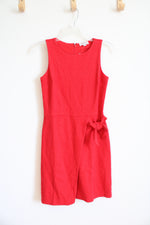 NEW LOFT Red Tied Bow Dress | 0P