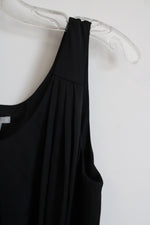 NEW H&M Black Draped Satin Dress | 6