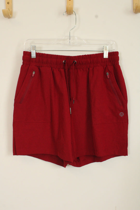 Mondetta Outdoor Project Dark Red Athletic Shorts | M