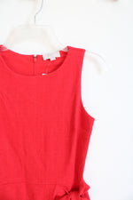 NEW LOFT Red Tied Bow Dress | 0P