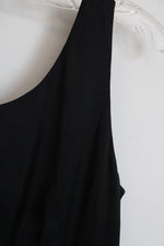 NEW H&M Black Draped Satin Dress | 6