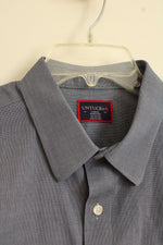 Untuckit Blue Button Down Long Sleeve Collared Shirt | L