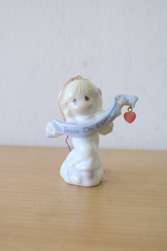 1998 Precious Moments Peace On Earth Porcelain Ornament