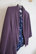 Skies Are Blue Purple Open Blazer | M