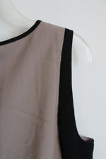 Ann Taylor LOFT Tan with Black Side Panels Dress | 12
