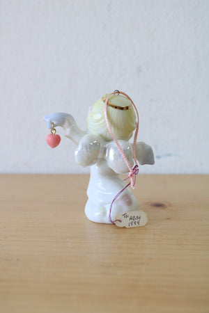 1998 Precious Moments Peace On Earth Porcelain Ornament