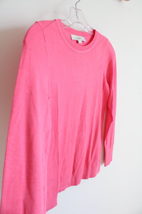 NEW LOFT Pink Lightweight Sweater | XXS Petite
