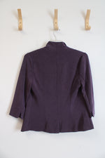 Skies Are Blue Purple Open Blazer | M