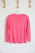 NEW LOFT Pink Lightweight Sweater | XXS Petite