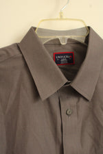 Untuckit Gray Button Down Long Sleeve Collared Shirt | L