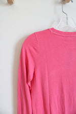 NEW LOFT Pink Lightweight Sweater | XXS Petite