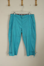 Rafaela Weekend Bright Blue Cargo Capris | 14P