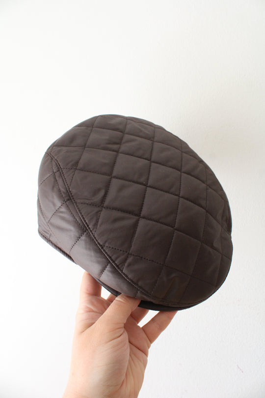 JJ Hat Center Alfonso D'Este Brown Quilted Cap | M