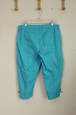 Rafaela Weekend Bright Blue Cargo Capris | 14P