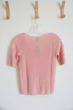 NEW Ann Taylor Light Pink Knit Top | XXS Petite