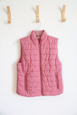 LOFT Dusty Pink Puffer Vest | S