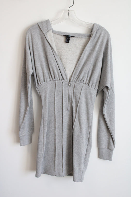 Forever 21 Gray Sweatshirt Dress | S