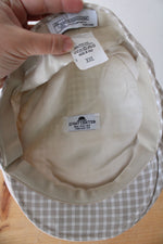JJ Hat Center Seifter Associates Beige & White Plaid Cap | XXL