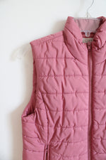 LOFT Dusty Pink Puffer Vest | S