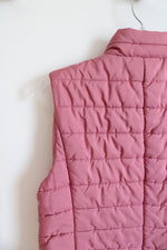 LOFT Dusty Pink Puffer Vest | S