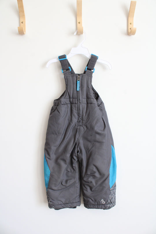AQ Gray and Blue Snowpants | 18M