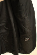 Jos. A. Bank Black Wool Suit Jacket Blazer with Gold Buttons | 46