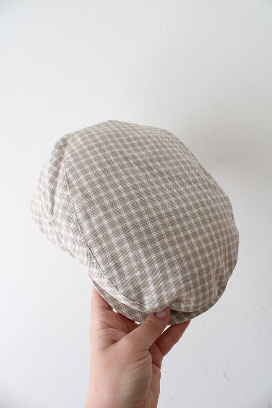 JJ Hat Center Seifter Associates Beige & White Plaid Cap | XXL