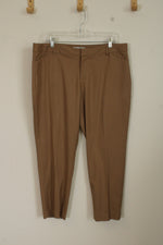Gap Slim Cropped Tan Dress Pants | 14