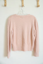 Old Navy Light Pink Fuzzy Sweater | M