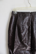 NEW Rachel Comey Chicory Coffee Faux Leather Midi Skirt | 2