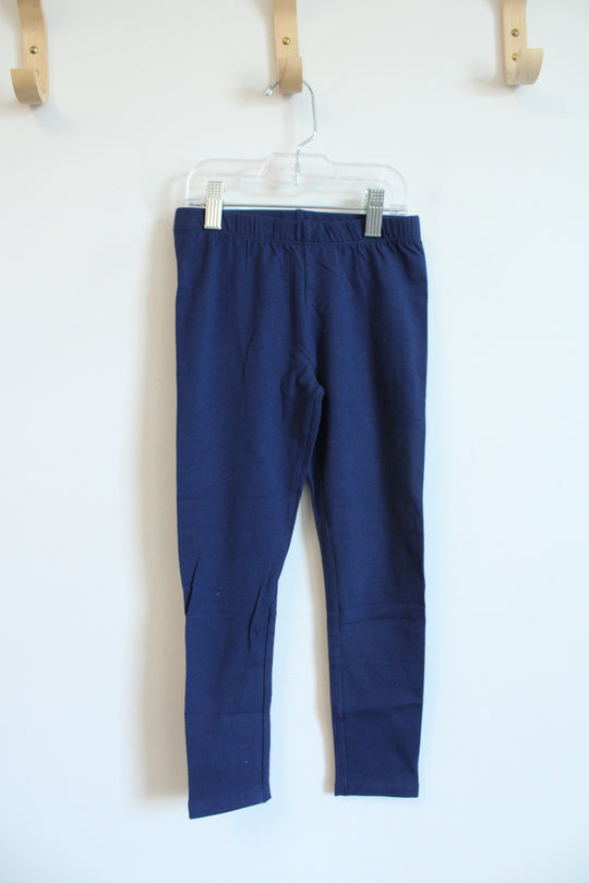 NEW Jumping Beans Navy Tough Cotton Leggings | Youth 6