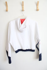 NEW Adidas White Polska Hooded Cropped Jacket | XS