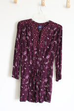 Route 66 Burgundy Long Sleeved Dress | S